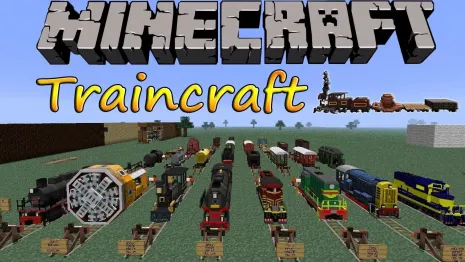 Мод на поезда для Майнкрафт 1.7.10 (Traincraft) Мод на поезда для Майнкрафт 1.7.10 (Traincraft)