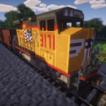 Поезд, вместе с шейдерами в игре