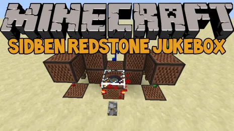Мод на музыкальный автомат для Майнкрафт 1.9/1.8.9/1.7.10 (Sidben Redstone Jukebox)