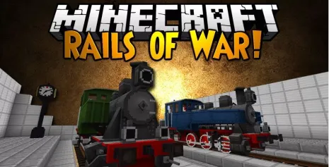 Мод на поезда для Майнкрафт 1.12.2/1.7.10 (Rails of War) Мод на поезда для Майнкрафт 1.12.2/1.7.10 (Rails of War)