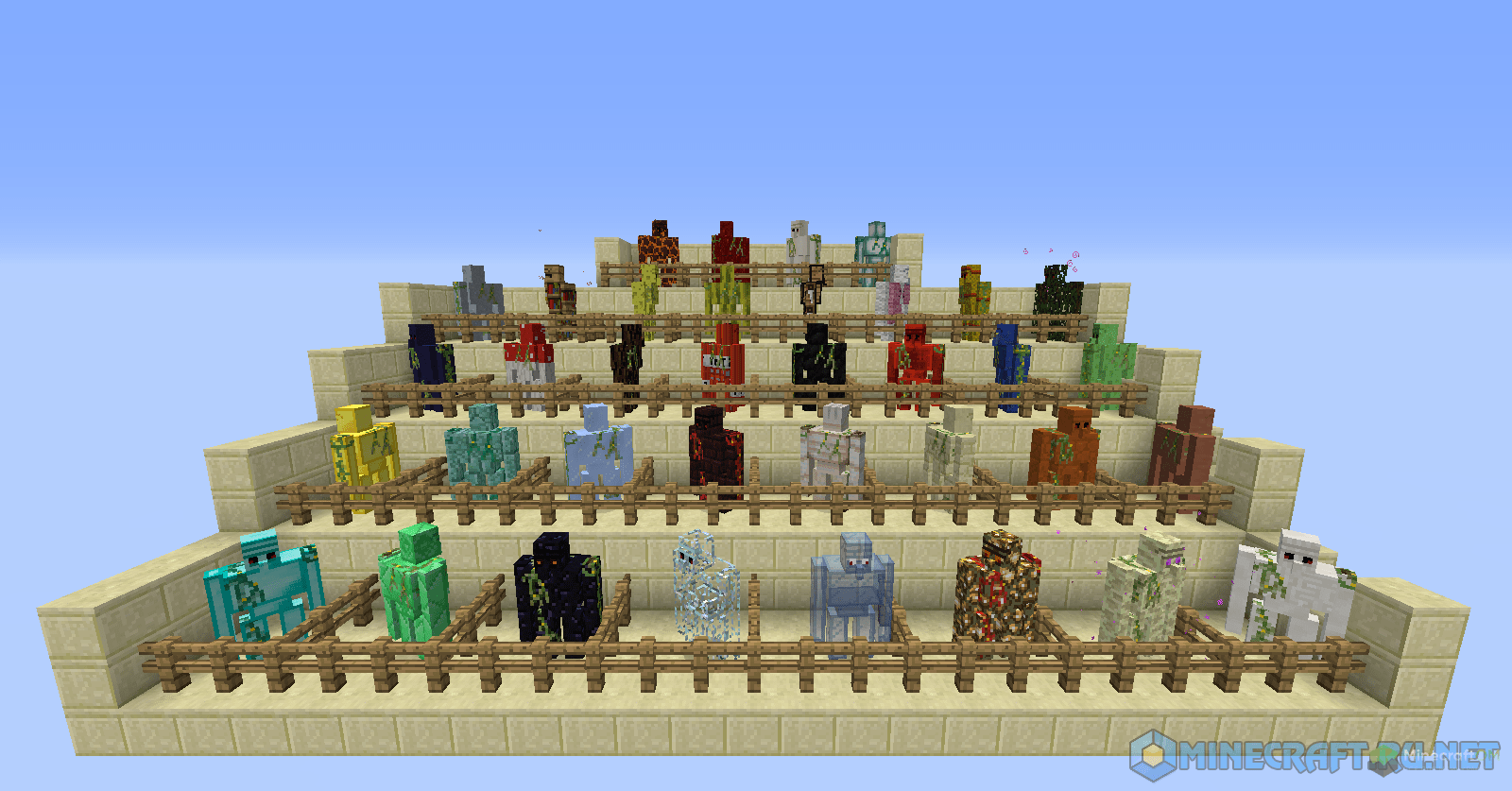 Все големы в моде Extra Golems.