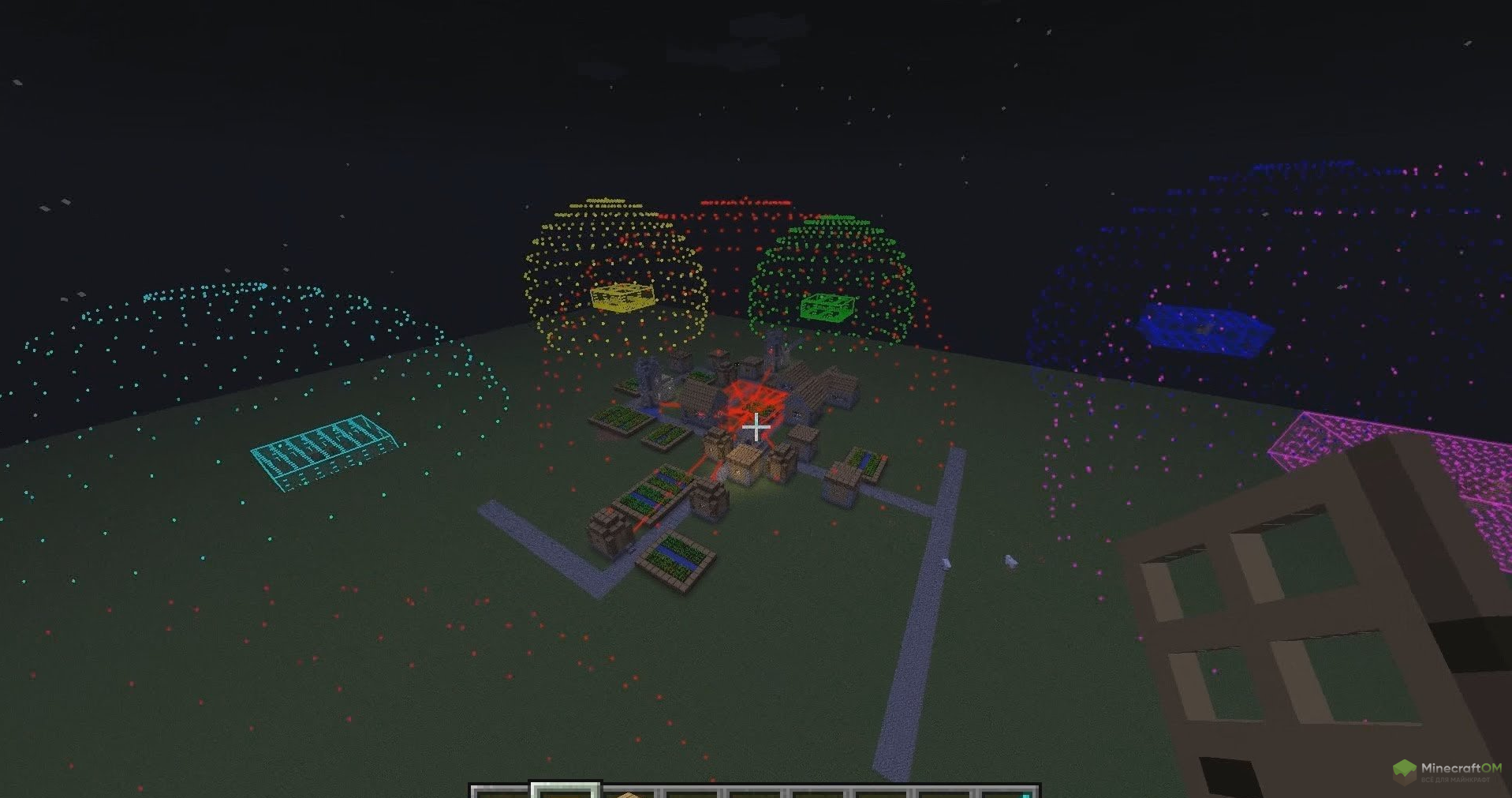 Несколько маркеров, расположенные рядом