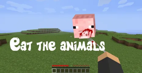 Мод на съедобность зверей для Майнкрафт 1.6.2/1.5.2 (Eat the animals)