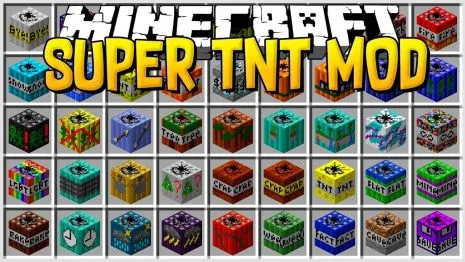 Мод на множество динамита для Майнкрафт 1.12.2 (Super TNT) Мод на множество динамита для Майнкрафт 1.12.2 (Super TNT)