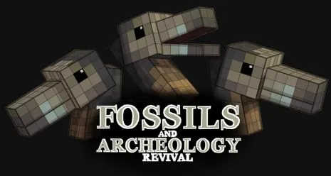 Мод на динозавров для Майнкрафт 1.12.2/1.7.10 (Fossils and Archeology)