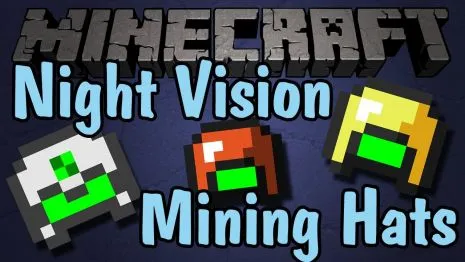 Мод на шахтерские шлемы для Майнкрафт 1.8/1.7.10 (Night Vision Mining Hats) Мод на шахтерские шлемы для Майнкрафт 1.8/1.7.10 (Night Vision Mining Hats)
