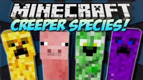 Мод на новые виды криперов для Майнкрафт 1.7.10 (Creeper Species) Мод на новые виды криперов для Майнкрафт 1.7.10 (Creeper Species)