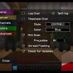 Настройка чата в моде TabbyChat.