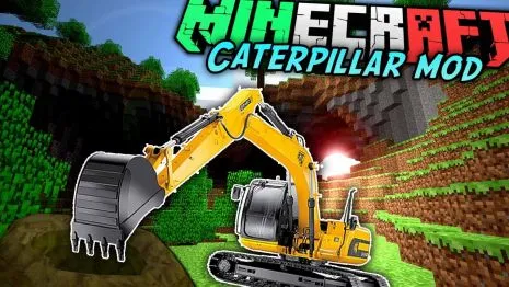Мод на технику для Майнкрафт 1.9.4/1.8.9 (Caterpillar) Мод на технику для Майнкрафт 1.9.4/1.8.9 (Caterpillar)