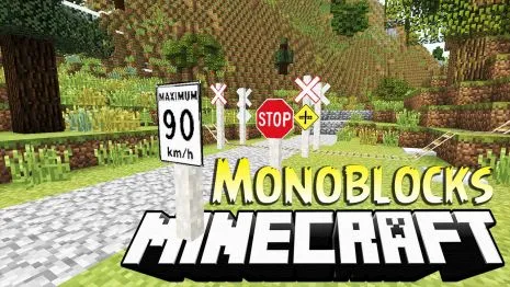 Мод на дорогу для Майнкрафт 1.7.10 (Monoblocks) Мод на дорогу для Майнкрафт 1.7.10 (Monoblocks)