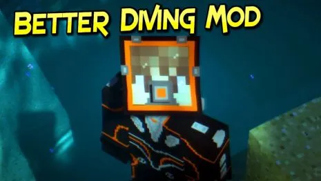 Мод на дайвинг для Майнкрафт 1.16.5 / 1.12.2 / 1.10.2 (Better Diving) Мод на дайвинг для Майнкрафт 1.16.5 / 1.12.2 / 1.10.2 (Better Diving)
