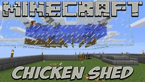 Мод на куриц для Майнкрафт 1.8/1.7.10 (ChickenShed)