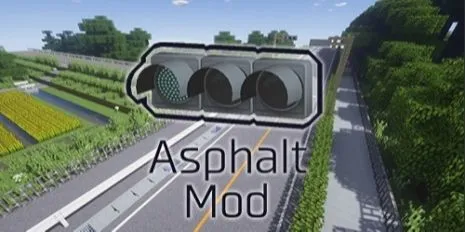 Мод на асфальт для Майнкрафт 1.10/1.8 (Custom Asphalt Extension)