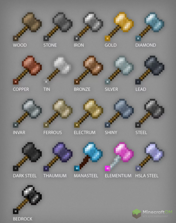 Виды молотков