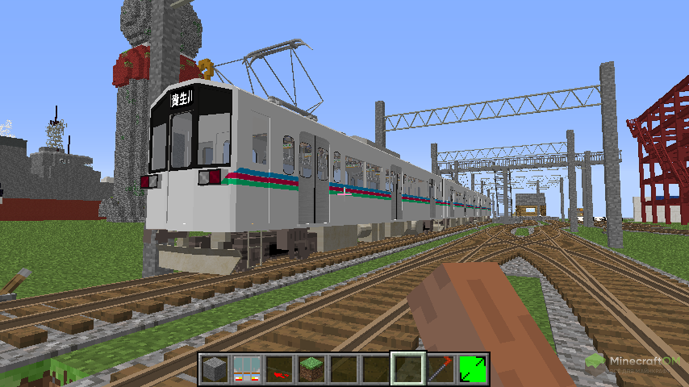 Игра майнкрафт поезда. RTM (real Train Mod) Эр 2. Train Mod майнкрафт. Real Train Mod 1.7.10 эд4м. Minecraft Mod поезд.