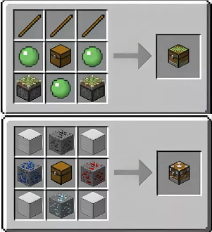 Крафт некоторых новых сундуков