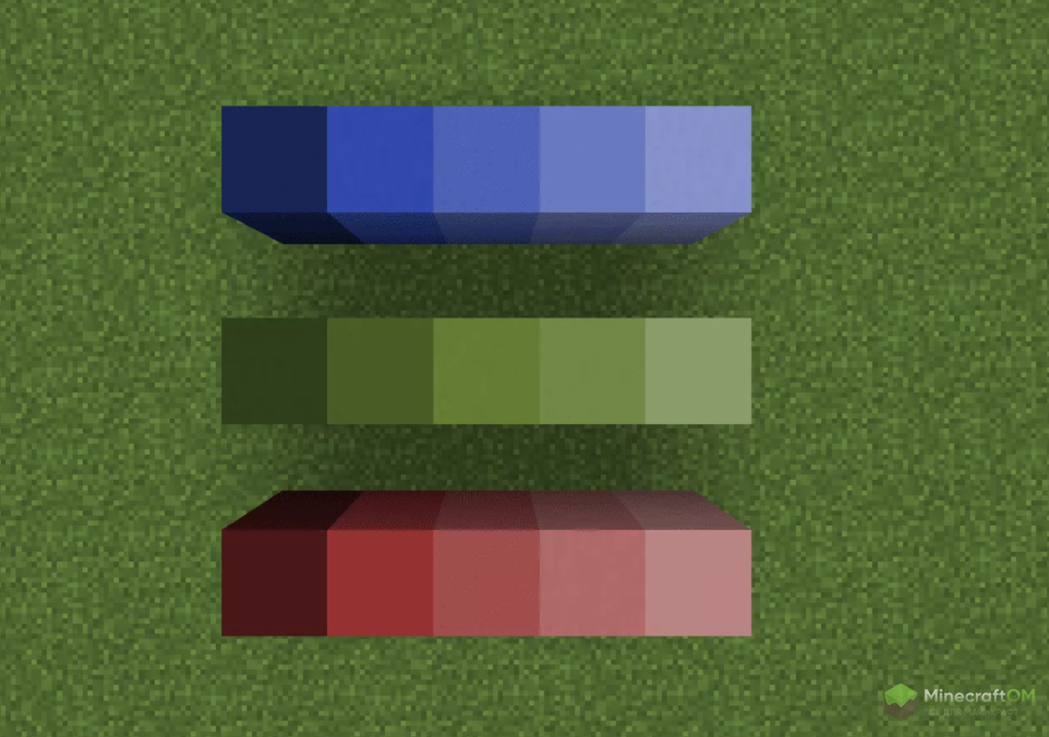 Градиент блоков