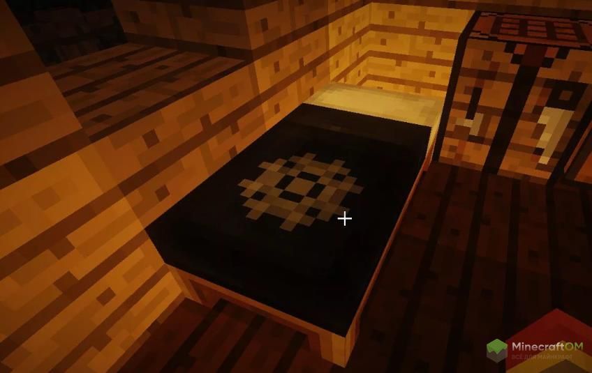 Кровать с узором флага