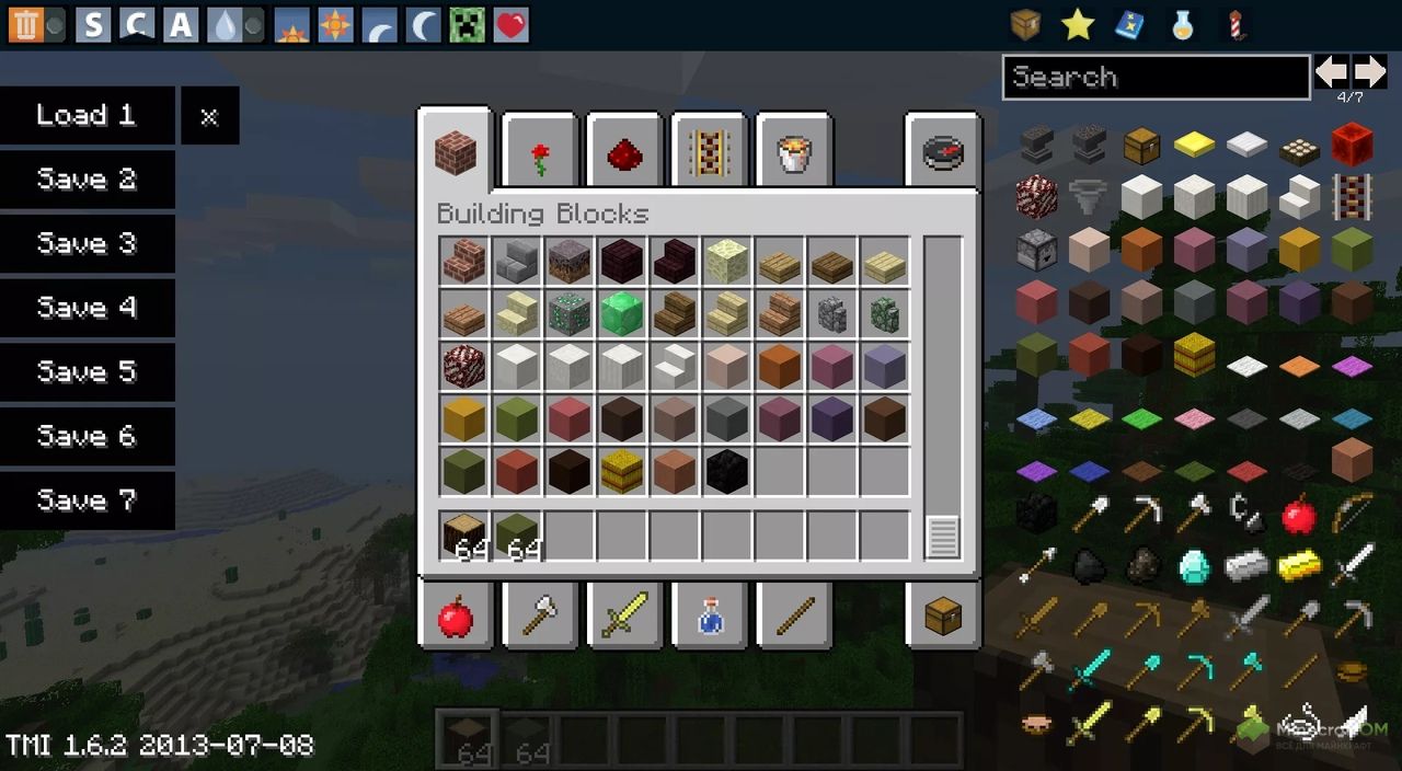 Мод TooManyItems