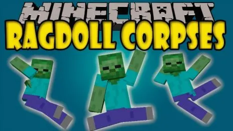 Мод на анимацию смерти для Майнкрафт 1.8/1..7.10 (Ragdoll Corpses) Мод на анимацию смерти для Майнкрафт 1.8/1..7.10 (Ragdoll Corpses)