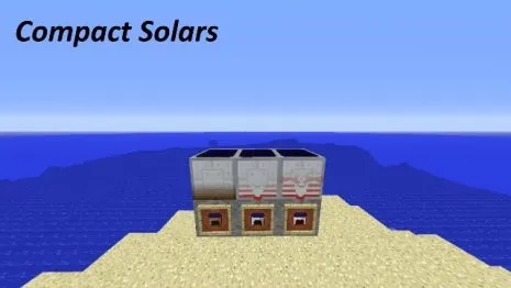 Мод на солнечные панели для Майнкрафт 1.12.2/1.11.2/1.10.2/1.7.10 (Compact Solars) Мод на солнечные панели для Майнкрафт 1.12.2/1.11.2/1.10.2/1.7.10 (Compact Solars)