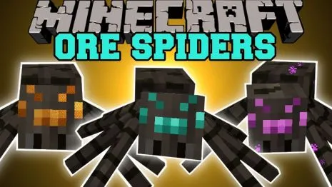 Мод на руду из пауков для Майнкрафт 1.7.10 (Ore Spiders) Мод на руду из пауков для Майнкрафт 1.7.10 (Ore Spiders)