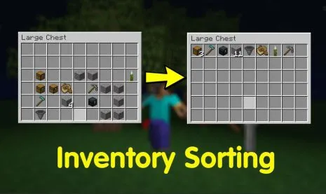 Мод на сортировку для Майнкрафт 1.16.3/1.15.2/1.14.4/1.12.2/1.10.2/1.9.4/1.8.9 (Inventory Sorter)