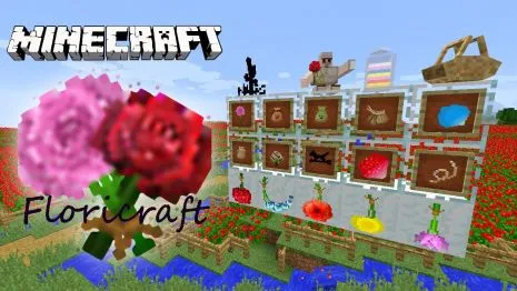 Мод на цветы для Майнкрафт 1.15.2/1.12.2/1.11.2/1.10.2 (Floricraft) Мод на цветы для Майнкрафт 1.15.2/1.12.2/1.11.2/1.10.2 (Floricraft)