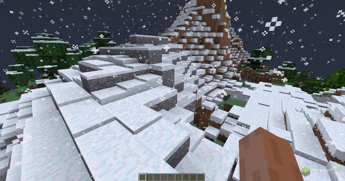 Мод на снег. Snow accumulation-1.12-1.0.0. Сугроб Minecraft. Снегопад в МАЙНКРАФТЕ. Сугробы в МАЙНКРАФТЕ.