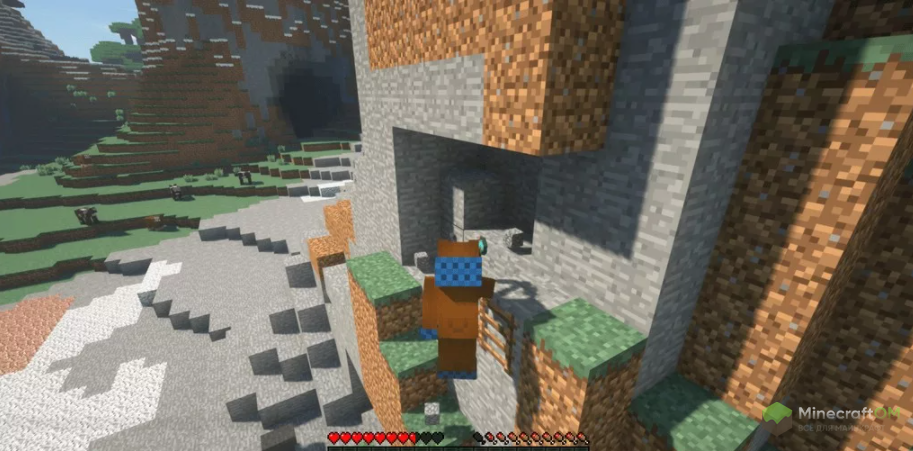 Добыча ресурсов на лестнице