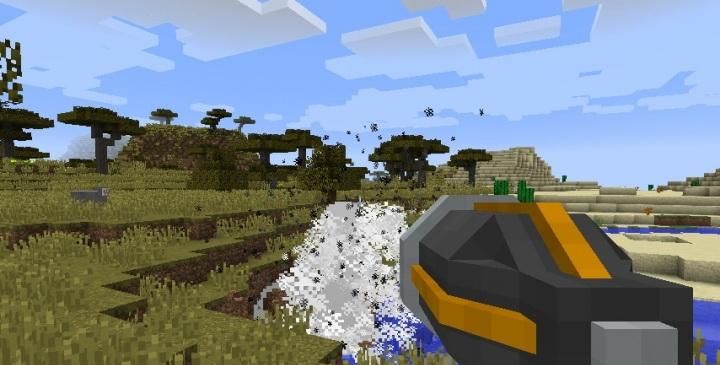 Выстрел в моде Jack O Launcher.