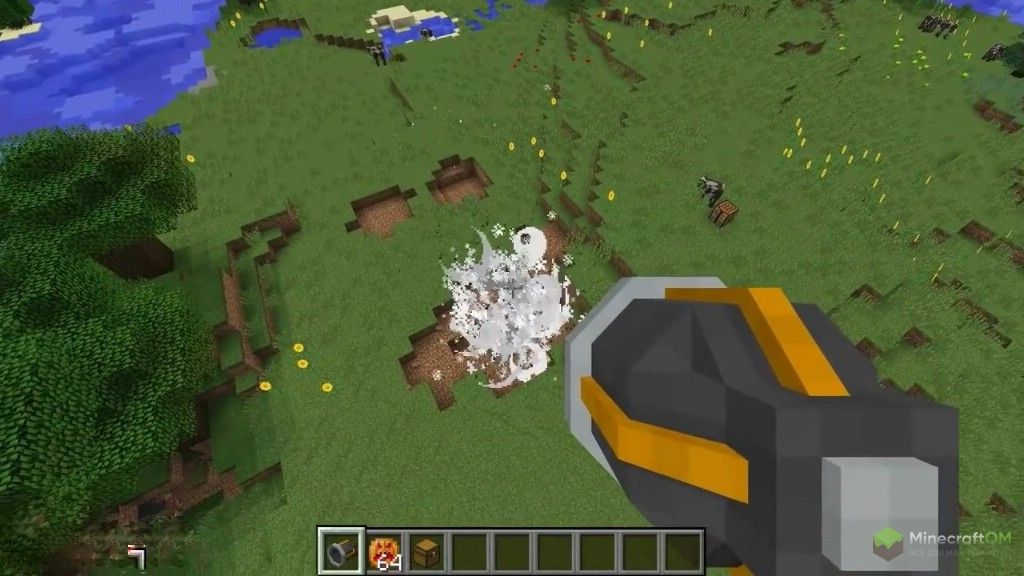 Гранатомет стреляет тыквами Джека в моде Jack O Launcher.