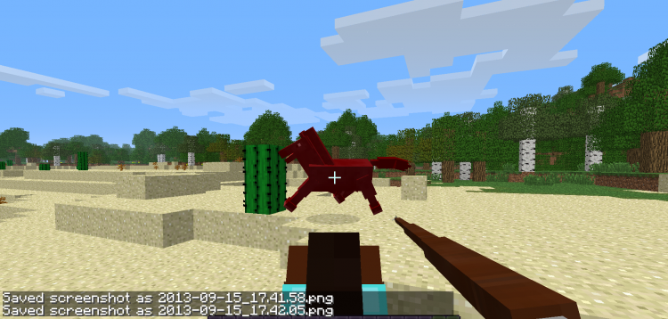 Вид на копье от первого лица