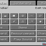 Меню с командами