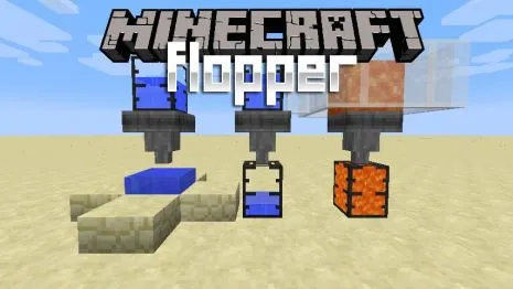 Мод на воронки с жидкостями для Майнкрафт 1.16.5/1.15.2/1.14.4/1.12.2 (Flopper)