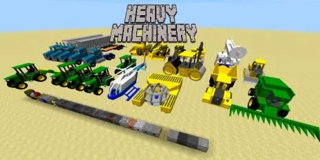 Мод на тяжелую технику для Майнкрафт 1.12.2/1.8.9 (Heavy Machinery) Мод на тяжелую технику для Майнкрафт 1.12.2/1.8.9 (Heavy Machinery)