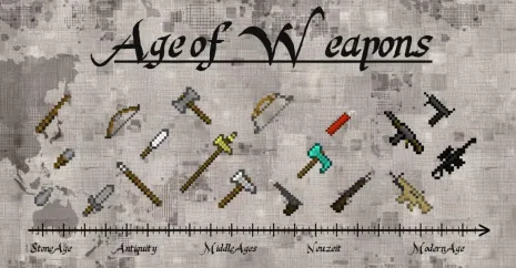 Мод на оружие для Майнкрафт 1.12.2/1.11.2 (Age of Weapons) Мод на оружие для Майнкрафт 1.12.2/1.11.2 (Age of Weapons)