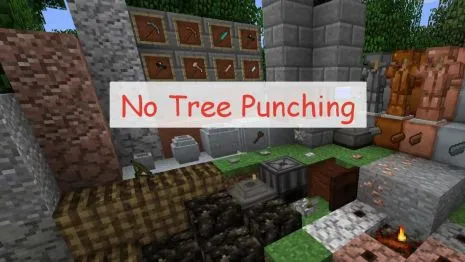 Мод на реалистичность для Майнкрафт 1.16.5/1.15.2/1.12.2 (No Tree Punching) Мод на реалистичность для Майнкрафт 1.16.5/1.15.2/1.12.2 (No Tree Punching)