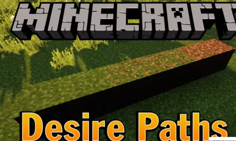 Мод на реалистичные тропы для Майнкрафт 1.15.1/1.14.4/1.12.2 (Desire Paths)