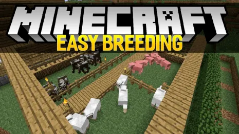 Мод на кормление для Майнкрафт 1.14.4/1.12.2/1.11.2/1.9.4/1.7.10 (Easy Breeding) Мод на кормление для Майнкрафт 1.14.4/1.12.2/1.11.2/1.9.4/1.7.10 (Easy Breeding)