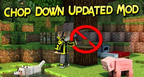 Мод на реалистичность для Майнкрафт 1.12.2/1.11.2/1.10.2/1.9.4 (Chop Down Updated)