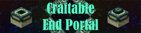 Мод на крафт портала для Майнкрафт 1.12.2/1.7.10 (Craftable End Portal)