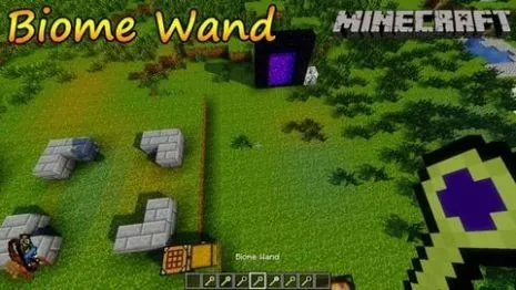 Мод на инструмент для Майнкрафт 1.7.10 (Biome Wand) Мод на инструмент для Майнкрафт 1.7.10 (Biome Wand)