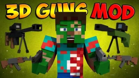 Мод на оружие для Майнкрафт 1.7.10 (Stefinus 3D Guns) Мод на оружие для Майнкрафт 1.7.10 (Stefinus 3D Guns)