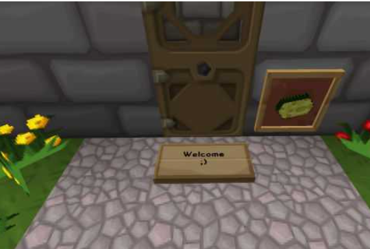 Табличка на полу