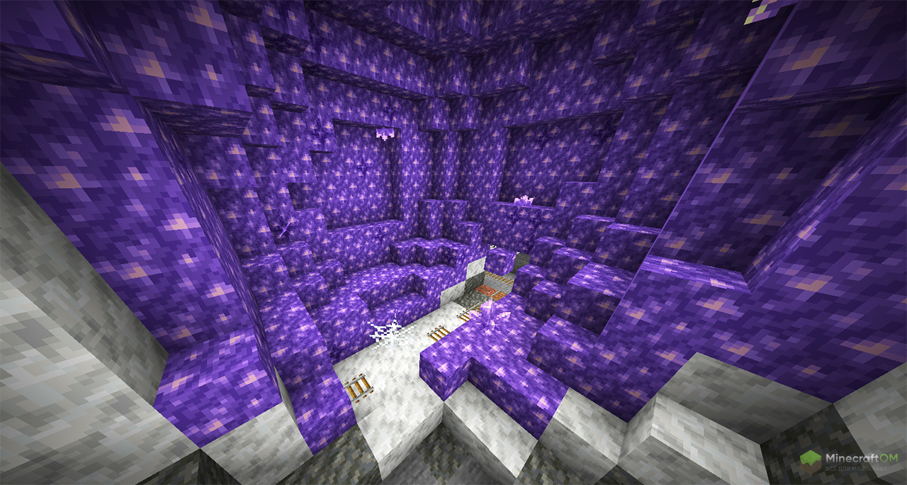 Кальцит в аметистовых жеодах