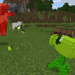 Растение атакует зомби