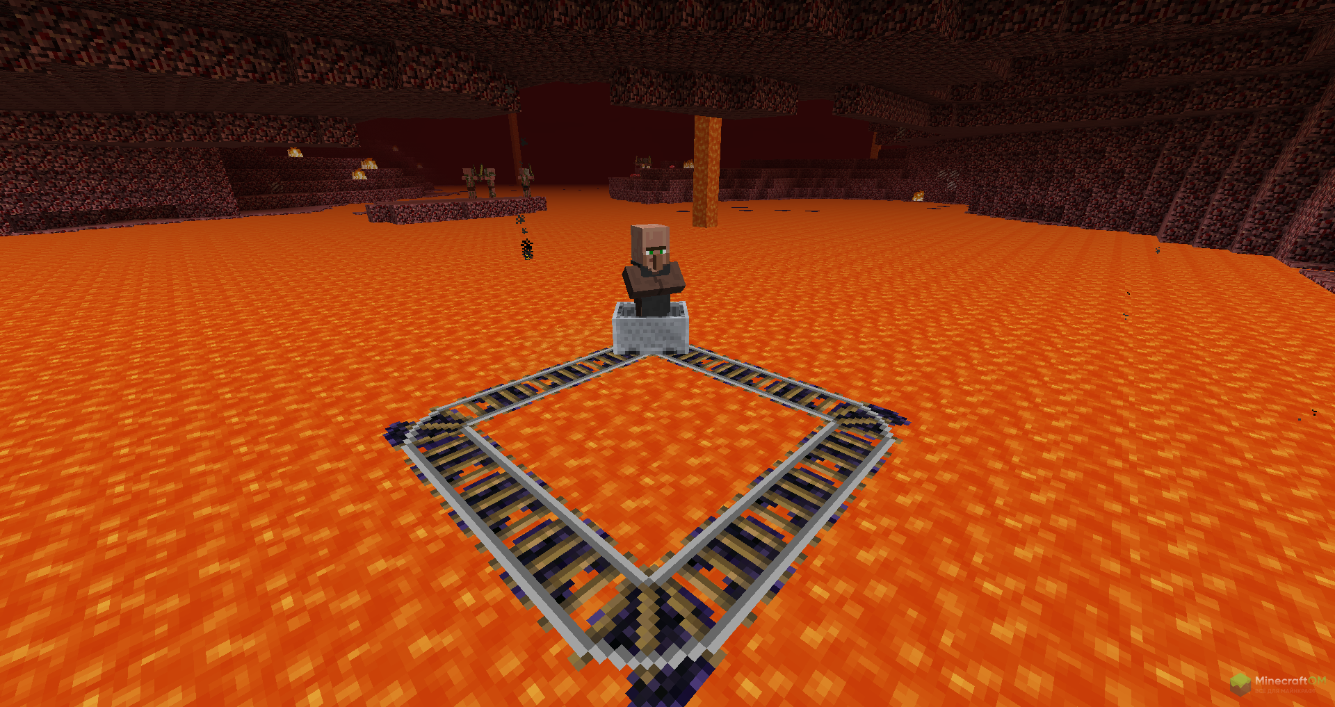 Рельсы на лаве