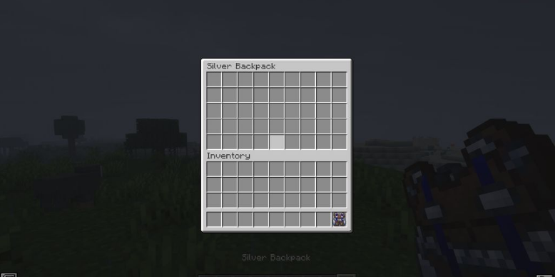 Интерфейс рюкзака