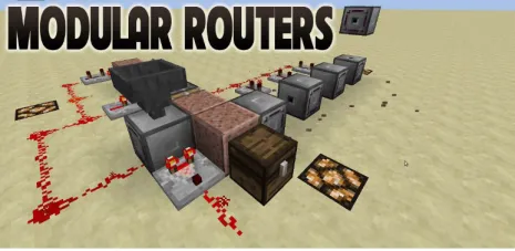 Мод на маршрутизаций для Майнкрафт 1.17.1/1.16.5/1.15.2/1.14.4/1.12.2 (Modular Routers) Мод на маршрутизаций для Майнкрафт 1.17.1/1.16.5/1.15.2/1.14.4/1.12.2 (Modular Routers)